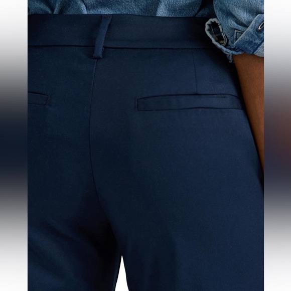 WOMEN'S LEE PLUS WRINKLE FREE MID RISE BOOTCUT PANT - 18 Petite - RIVET NAVY - Picture 4 of 13